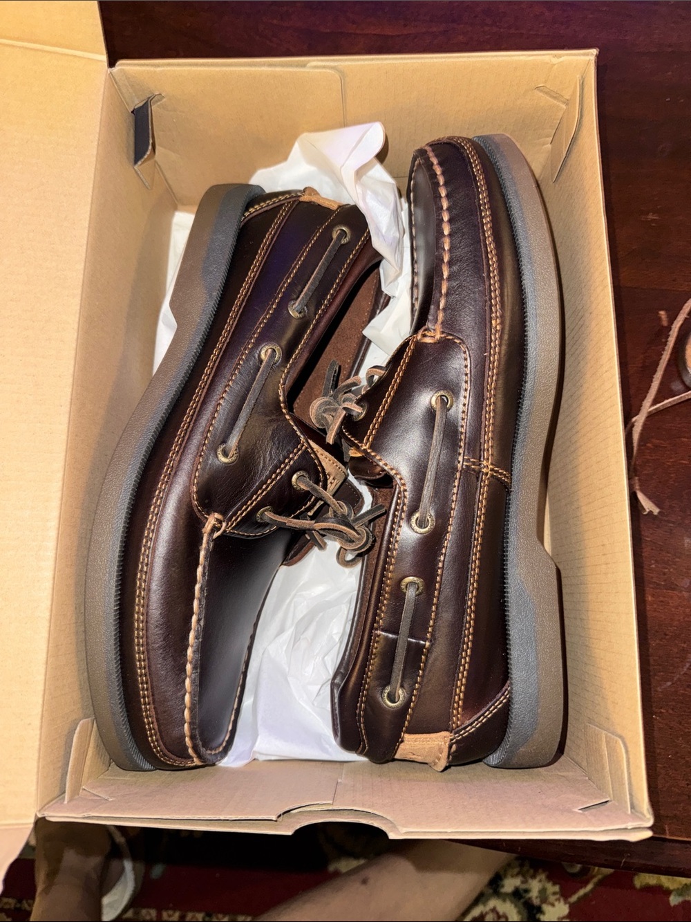 Sperry’s Mako 2 Eye  Classic Brown Leather Boat Shoes